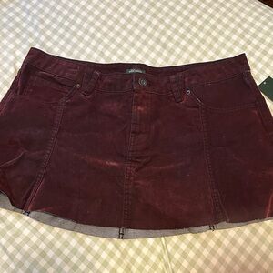 Wild Fable Burgundy Mini Skirt
